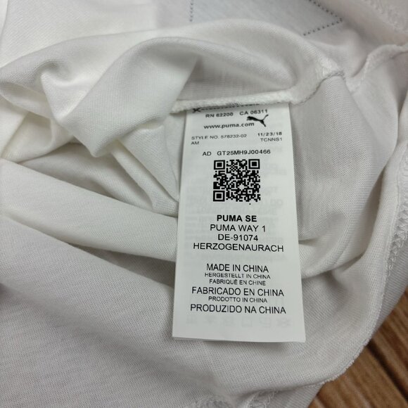 PUMA X DIAMOND  Mens T-Shirt - White - Size L - Picture 10 of 12